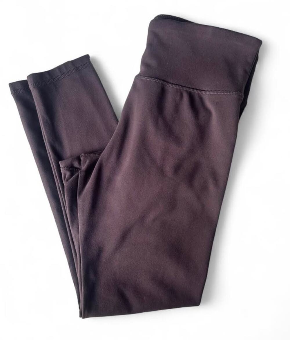 Women's Jockey Brown High-Waisted Leggings Size Medium